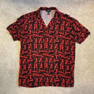 Stylish Red and Black Men's Shirt